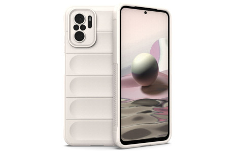 Newface Xiaomi Redmi Note 10 Kılıf Optimum Silikon - Krem