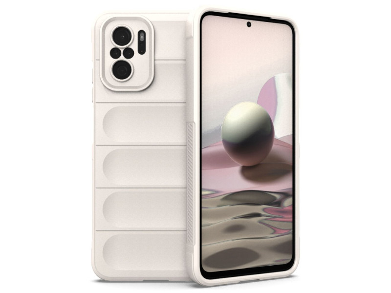 Newface Xiaomi Redmi Note 10 Kılıf Optimum Silikon - Krem