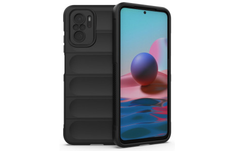 Newface Xiaomi Redmi Note 10 Kılıf Optimum Silikon - Siyah