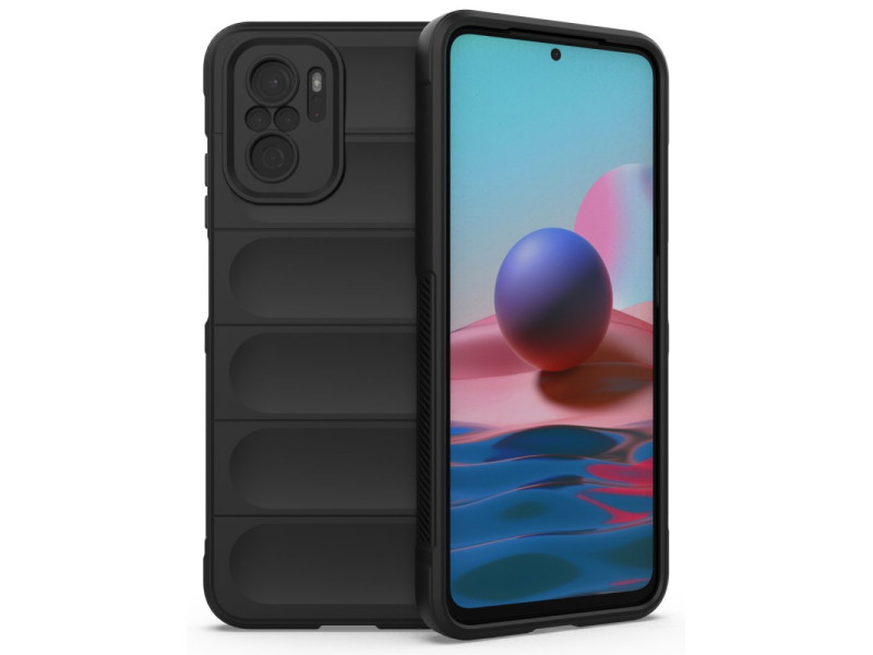 Newface Xiaomi Redmi Note 10 Kılıf Optimum Silikon - Siyah