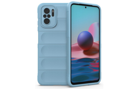 Newface Xiaomi Redmi Note 10 Kılıf Optimum Silikon - Sky Blue