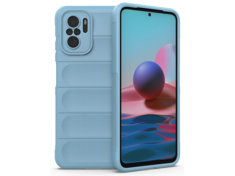 Newface Xiaomi Redmi Note 10 Kılıf Optimum Silikon - Sky Blue