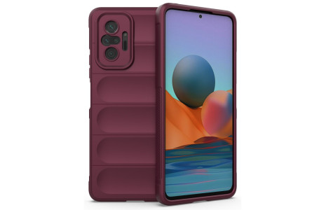 Newface Xiaomi Redmi Note 10 Pro Kılıf Optimum Silikon - Bordo