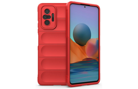 Newface Xiaomi Redmi Note 10 Pro Kılıf Optimum Silikon - Kırmızı