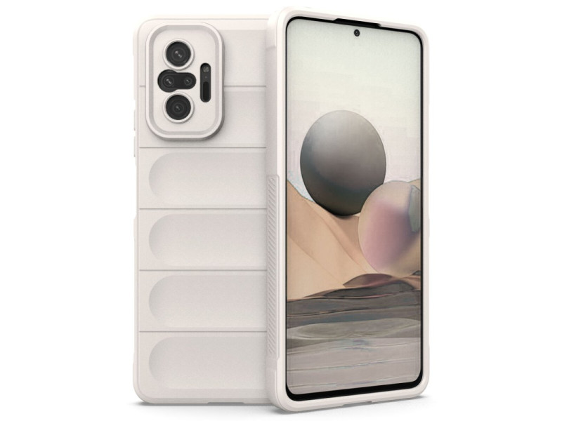 Newface Xiaomi Redmi Note 10 Pro Kılıf Optimum Silikon - Krem