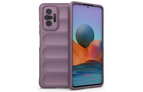 Newface Xiaomi Redmi Note 10 Pro Kılıf Optimum Silikon - Mor