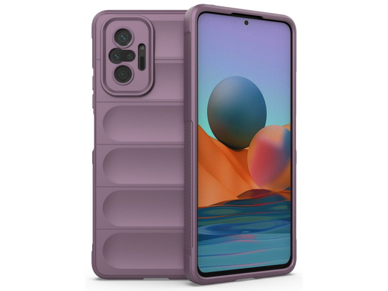 Newface Xiaomi Redmi Note 10 Pro Kılıf Optimum Silikon - Mor