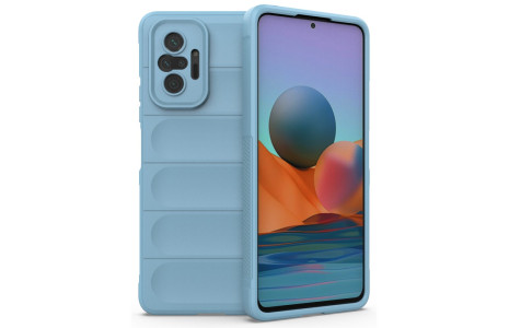 Newface Xiaomi Redmi Note 10 Pro Kılıf Optimum Silikon - Sky Blue