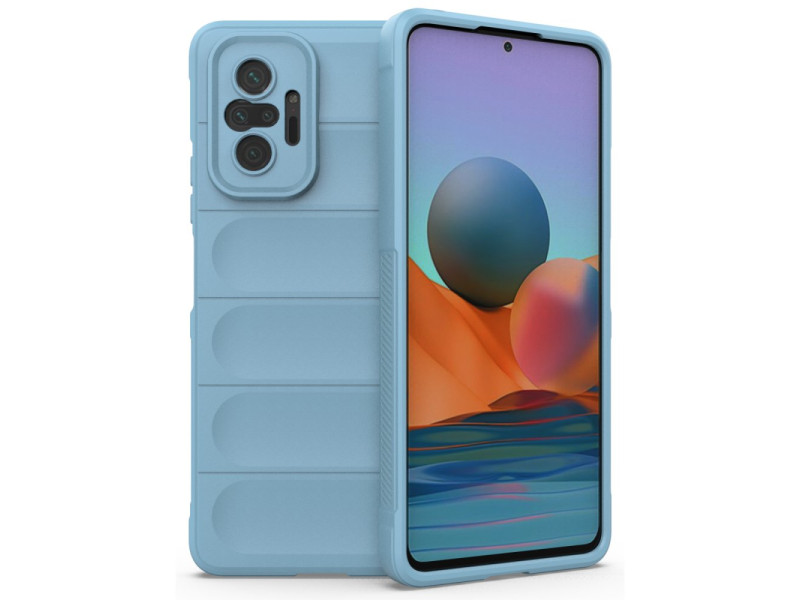 Newface Xiaomi Redmi Note 10 Pro Kılıf Optimum Silikon - Sky Blue