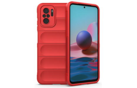 Newface Xiaomi Redmi Note 10S Kılıf Optimum Silikon - Kırmızı