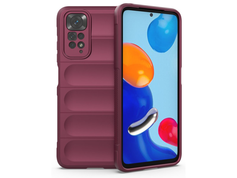 Newface Xiaomi Redmi Note 11 Kılıf Optimum Silikon - Bordo