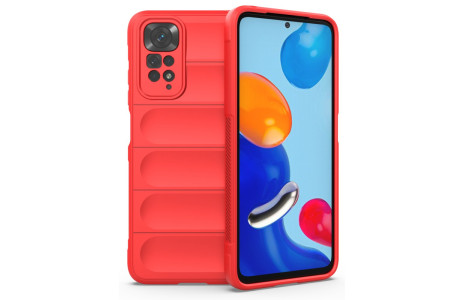 Newface Xiaomi Redmi Note 11 Kılıf Optimum Silikon - Kırmızı