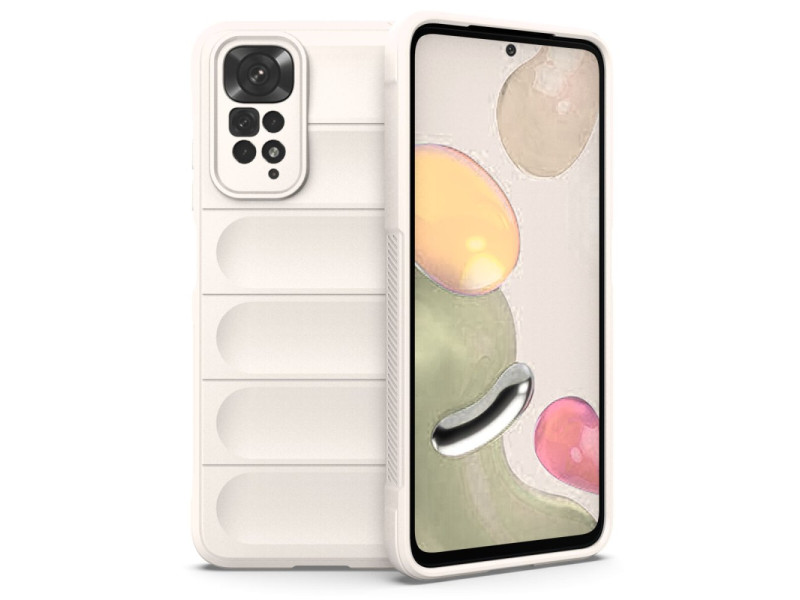 Newface Xiaomi Redmi Note 11 Kılıf Optimum Silikon - Krem