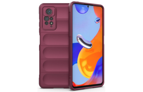 Newface Xiaomi Redmi Note 11 Pro Kılıf Optimum Silikon - Bordo