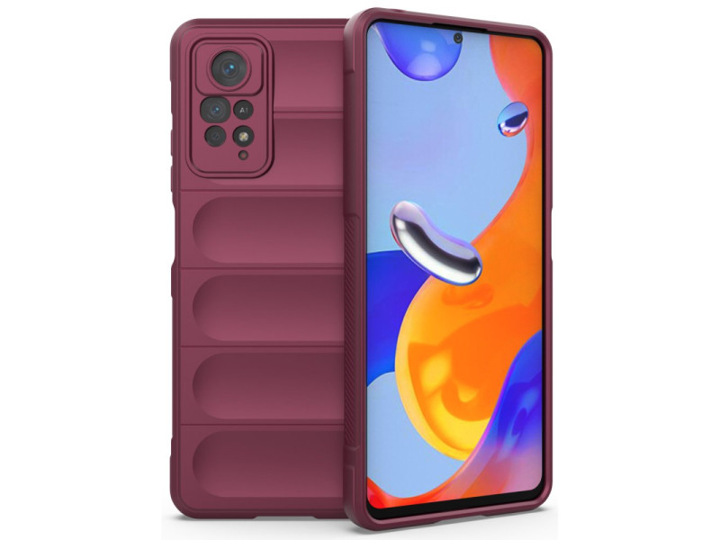 Newface Xiaomi Redmi Note 11 Pro Kılıf Optimum Silikon - Bordo