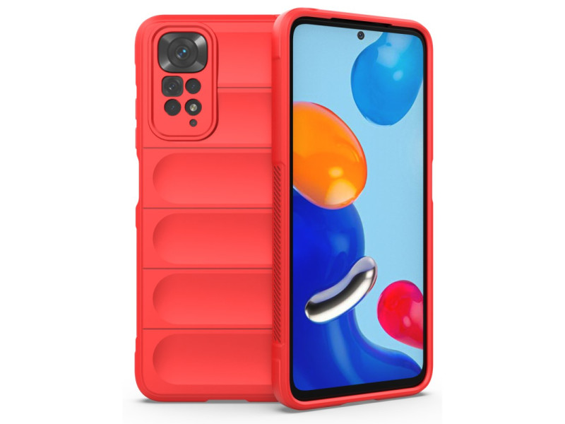Newface Xiaomi Redmi Note 11S Kılıf Optimum Silikon - Kırmızı