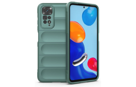 Newface Xiaomi Redmi Note 11S Kılıf Optimum Silikon - Koyu Yeşil