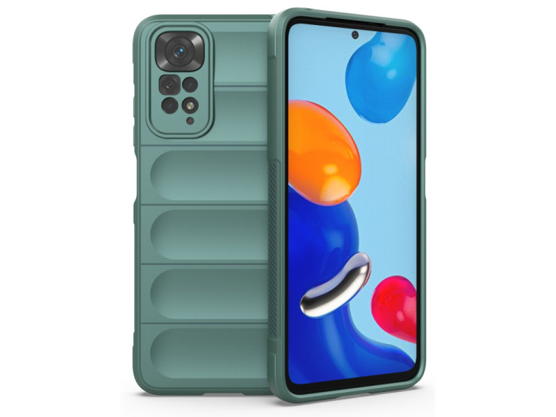Newface Xiaomi Redmi Note 11S Kılıf Optimum Silikon - Koyu Yeşil