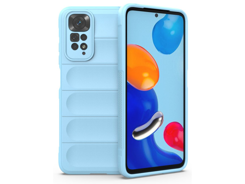 Newface Xiaomi Redmi Note 11S Kılıf Optimum Silikon - Sky Blue