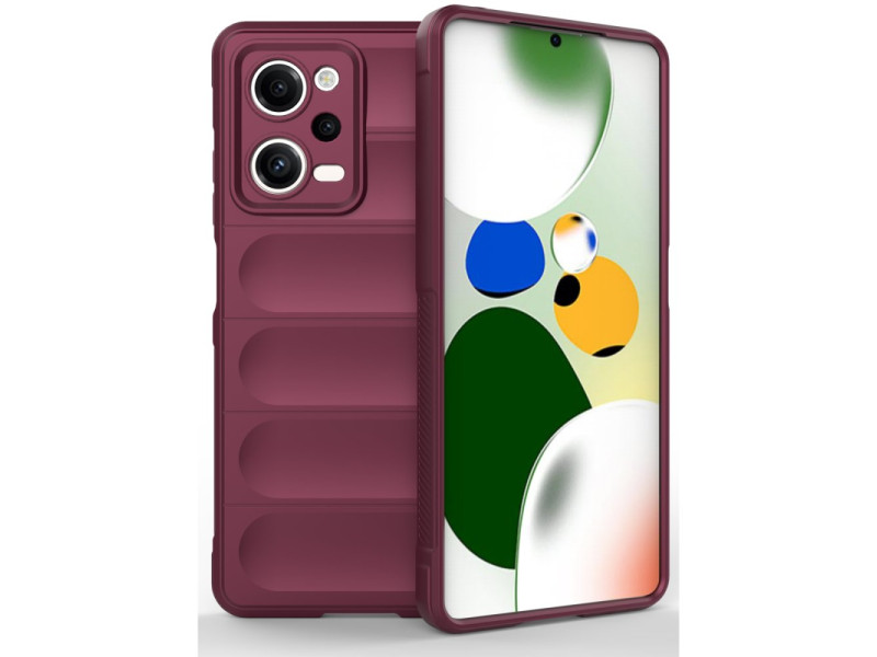Newface Xiaomi Redmi Note 12 Pro 5G Kılıf Optimum Silikon - Bordo