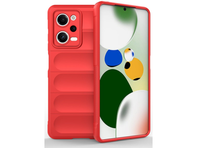 Newface Xiaomi Redmi Note 12 Pro 5G Kılıf Optimum Silikon - Kırmızı