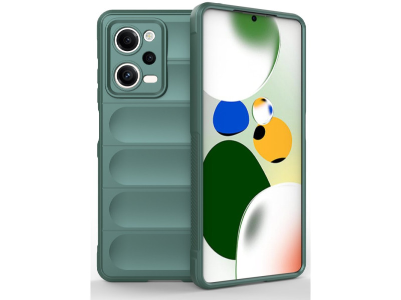 Newface Xiaomi Redmi Note 12 Pro 5G Kılıf Optimum Silikon - Koyu Yeşil