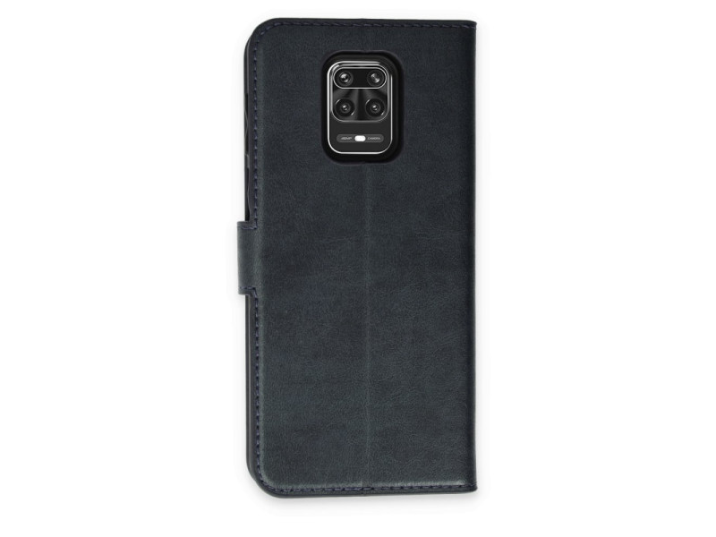 Newface Xiaomi Redmi Note 9S Kılıf Trend S Plus Kapaklı Kılıf - Lacivert