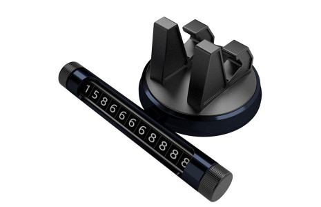 Newface XY-168 Car Hud Numaratörlü Yapışkanlı Araç Tutucu - Siyah