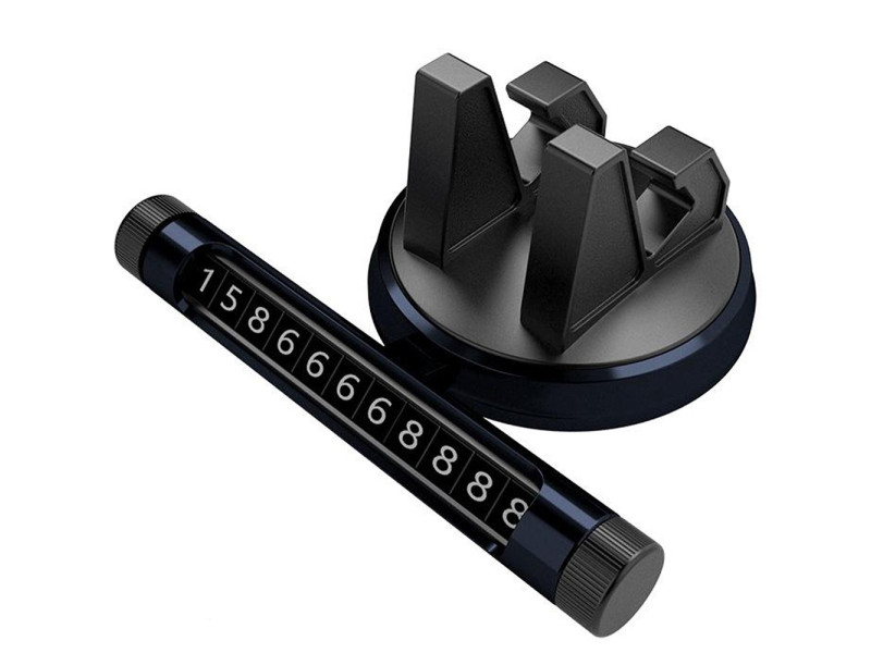 Newface XY-168 Car Hud Numaratörlü Yapışkanlı Araç Tutucu - Siyah