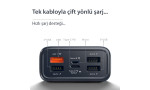Konfulon A26Q Powerbank 30.000 mAh PD 20W Hızlı Şarj - Siyah