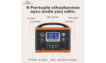 Konfulon J300 Powerbank 75.000 mAh Kamp Şarj - Siyah