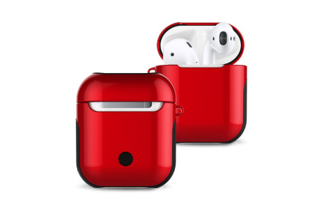 Newface Airpods (1.nesil) 3in1 Kılıf - Kırmızı