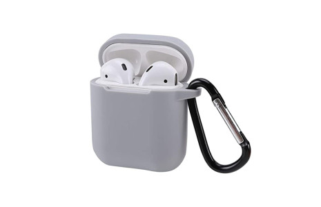 Newface Airpods (1.nesil) Sert Silikon Kılıf - Gri