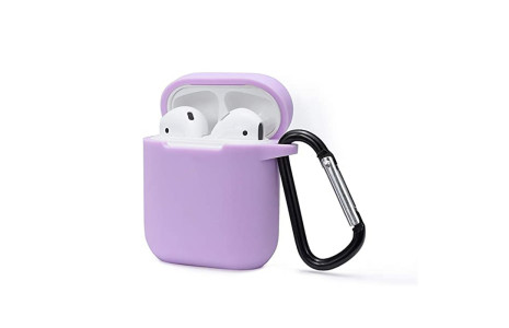 Newface Airpods (1.nesil) Sert Silikon Kılıf - Lila