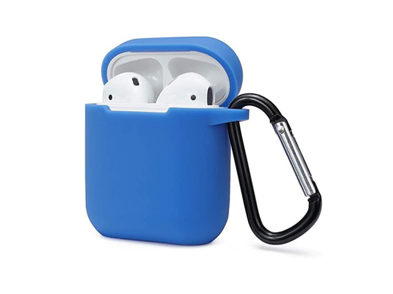 Newface Airpods (1.nesil) Sert Silikon Kılıf - Mavi