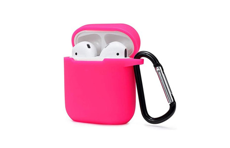 Newface Airpods (1.nesil) Sert Silikon Kılıf - Pembe