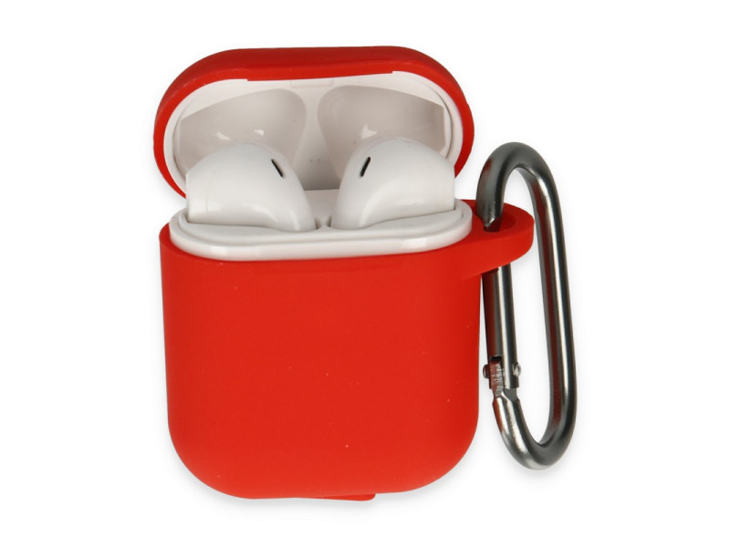 Newface Airpods 2 (2.nesil) Hang Kılıf - Kırmızı