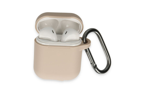 Newface Airpods 2 (2.nesil) Hang Kılıf - Pudra