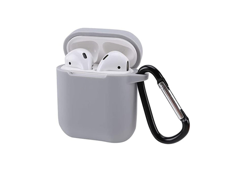 Newface Airpods 2 (2.nesil) Sert Silikon Kılıf - Gri