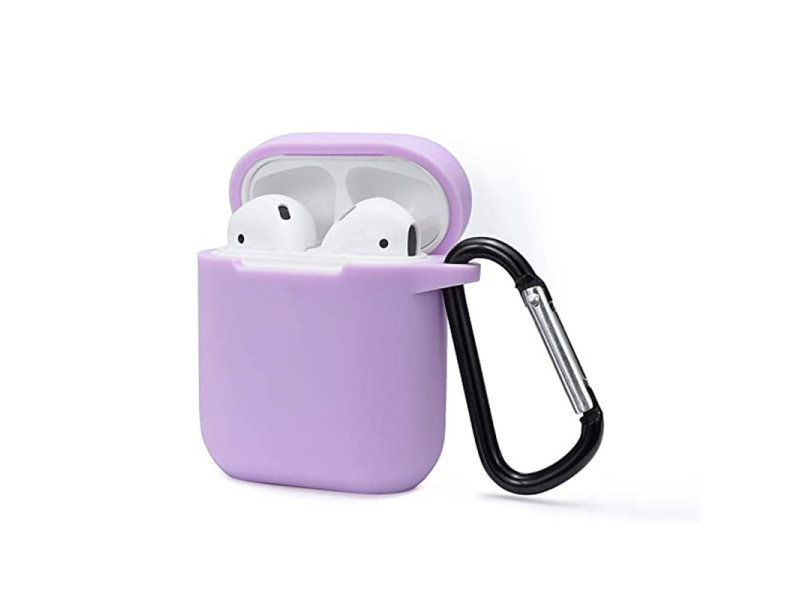 Newface Airpods 2 (2.nesil) Sert Silikon Kılıf - Lila