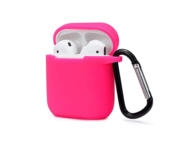 Newface Airpods 2 (2.nesil) Sert Silikon Kılıf - Pembe