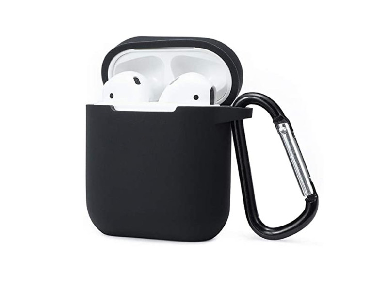 Newface Airpods 2 (2.nesil) Sert Silikon Kılıf - Siyah