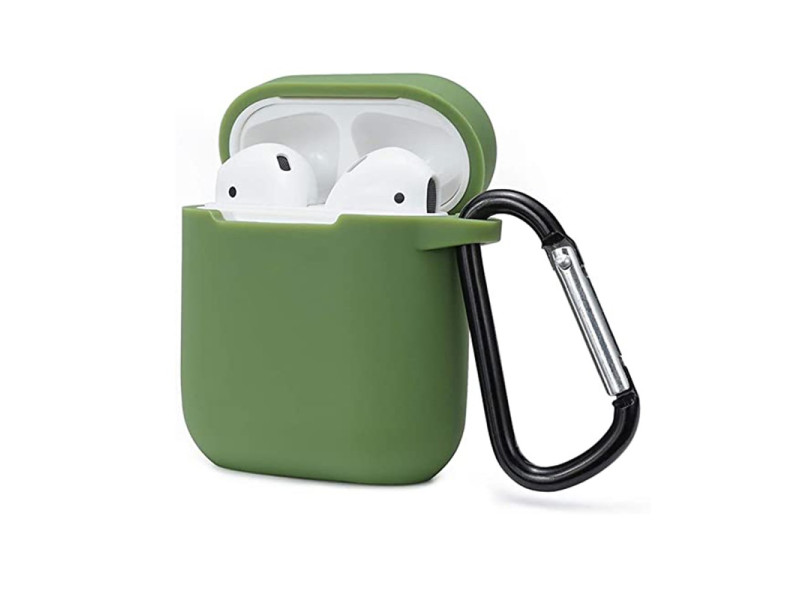 Newface Airpods 2 (2.nesil) Sert Silikon Kılıf - Yeşil