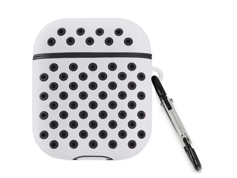Newface Airpods (1.nesil) Spor Delikli Kılıf - Gri-Siyah