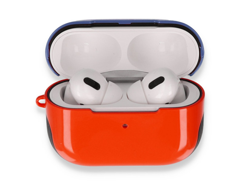 Newface Airpods 3 (3.nesil) 3in1 Kılıf - Kırmızı-Lacivert