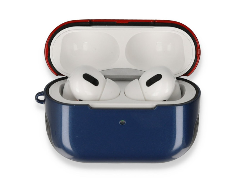 Newface Airpods 3 (3.nesil) 3in1 Kılıf - Lacivert-Kırmızı