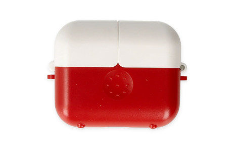 Newface Airpods 3 (3.nesil) Basmalı Kılıf - Kırmızı-Beyaz