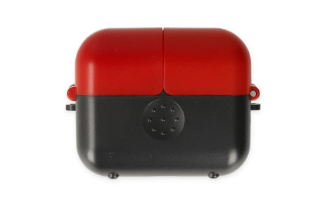 Newface Airpods 3 (3.nesil) Basmalı Kılıf - Siyah-Kırmızı