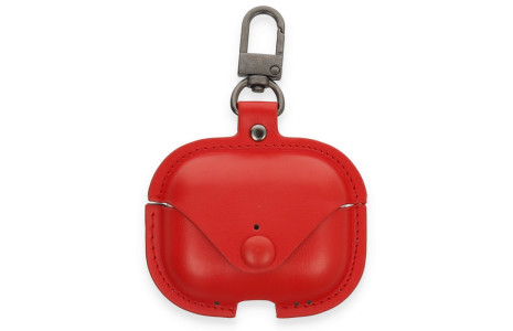 Newface Airpods Pro (1.nesil) Çanta Deri Kılıf - Kırmızı