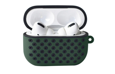 Newface Airpods Pro (1.nesil) Spor Delikli Kılıf - Haki Yeşil-Siyah